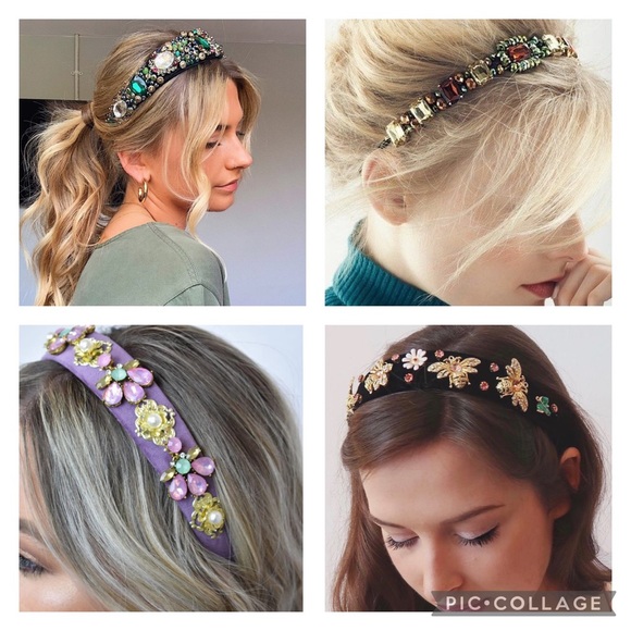 ❤️BLACK JEWEL HAIRBAND‼️ 2 for $25!!! - Picture 4 of 8